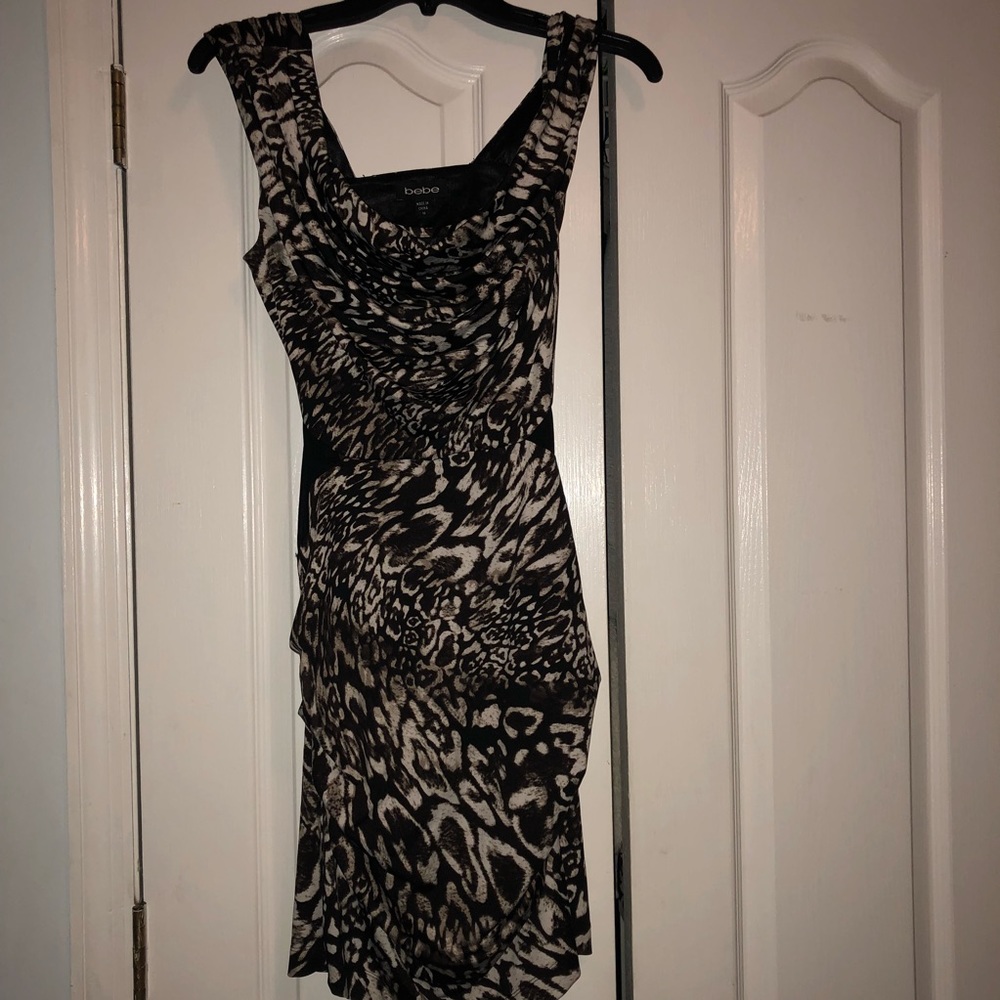 Bebe Leopard Print Dress